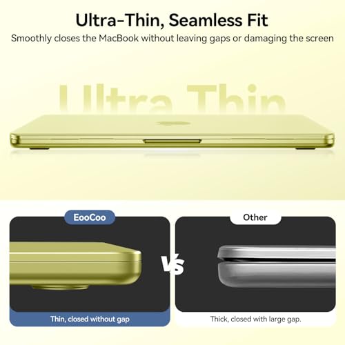 Image of EooCoo for MacBook Neo Case 13 inch 2026, 100% Match Color, Citrus Clear