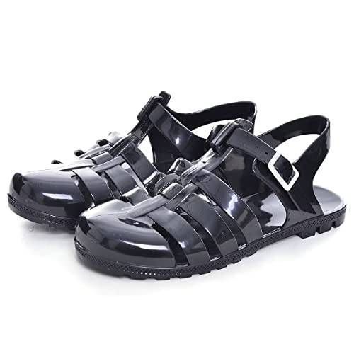 Image of Hee grand Crystal Jelly Heel Sandals for Women Summer Beach Jelly Shoes