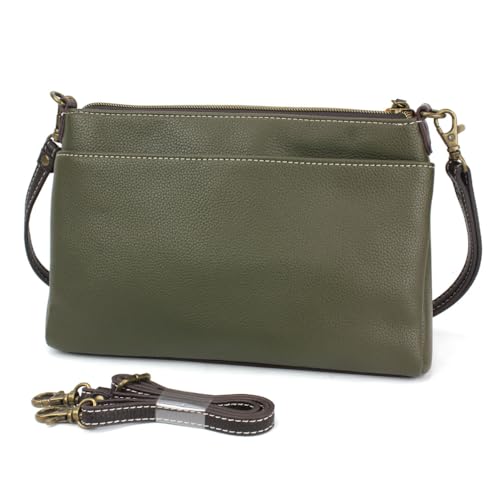 Image of CHALA RFID Protected Vegan Leather Deluxe Crossbody Bag with Adjustable Straps