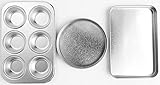 Quadrapoint Pan Set Compatible with Easy Bake Ultimate Oven Includes Cupcake Pan Rectangular Pan and