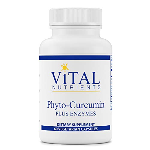 Vital Nutrients - Phyto-Curcumin Plus Enzymes - Helps Maintain and Support Healthy Inflammatory Balance - 60 Vegetarian Capsules per Bottle