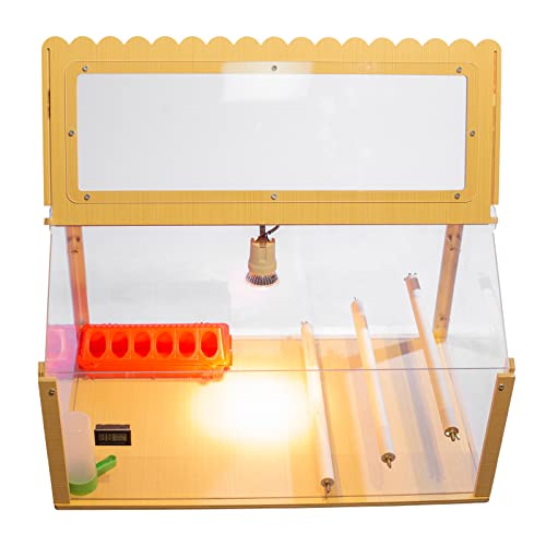 Intelligent Brooder Chicken Coop Suit 30-40 Newborns Chicks Birds Parakeet Incubators Breeding Heater Box Built-in 3 Layer Chicken Perch and Chicken Feeder