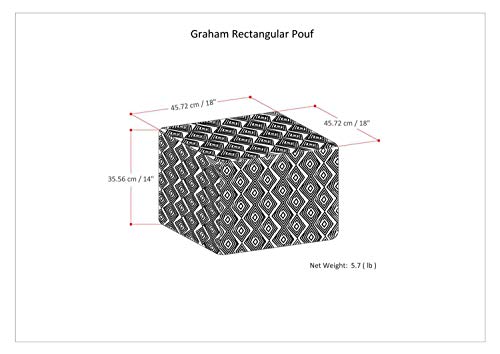 SIMPLIHOME-Graham-Square-Pouf-Footstool-Upholstered-in-Patterned-Blue-Natural-Hand-Woven-Cotton-for-the-Living-Room-Bedroom-and-Kids-Room-Transitional-Boho SIMPLIHOME Graham Square Pouf Footstool Upholstered in Patterned Blue Natural Hand Woven Cotton for the Living Room Bedroom and Kids Room Transitional Boho