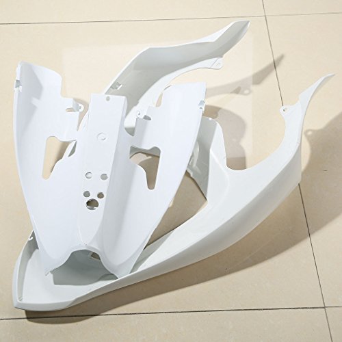 Xfmt Motorcycle White Unpainted Abs Plastic Fairing Cowl Bodywork Set Compatible With Yamaha Yzf R1 Yzf-R1 2004 2005 2006 #TOP3