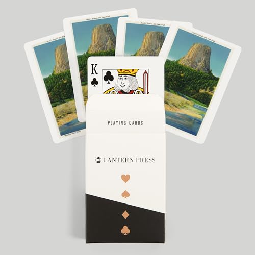 Lantern Press Baraja de Póker Wyoming Devil's Tower 52 Cartas miniatura 6
