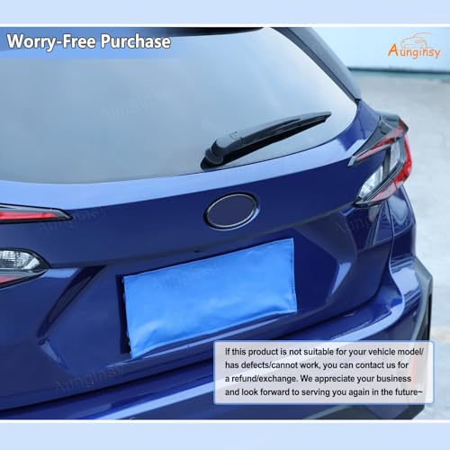 Image of Car Front Rear Emblems Ring Trim Cover Compatible with Subaru Crosstrek 2024 2025 Rear Trunk Tailgate Emblem Badge Logo Cover Front Hood Grille Circle Ring Center Logo Decorative Cover ABS Accessories