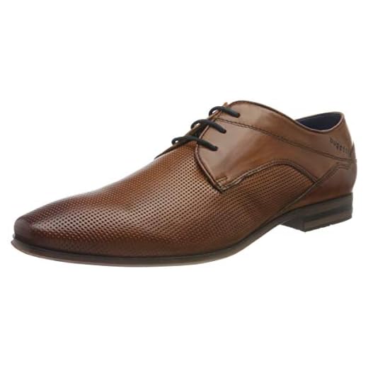 bugatti 311A31034100, Con cordones. Hombre, coñac, 43 EU