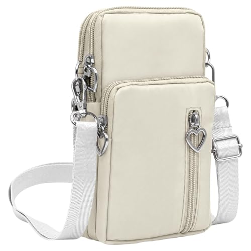 Tohrugue Petit Sacoche Telephone Portable Femmes,Sac Téléphone Portable Femme,Petit Portefeuille de Sac à Main de téléphone,Crossbody Pochette Sacoche...