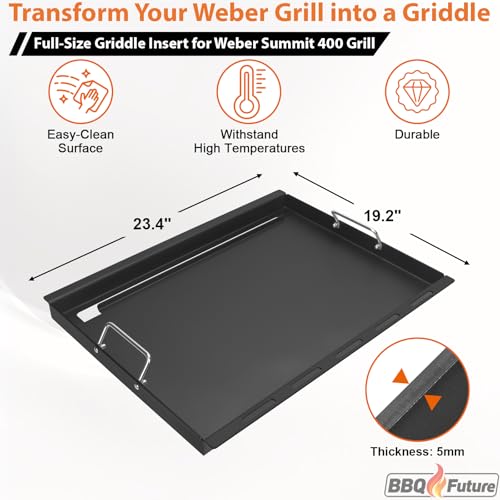 Image of Full Size Griddle Insert for Weber Summit 400 Series with Spatula Set