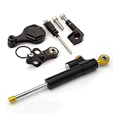 Fit For YZF R6 2006-2015 2016 2017 2018 2019 2020,R1 YZF1000 2006-2016 CNC Motorcycle Steering Damper Stabilizer Buffer Control Bar with Mounting Bracket Support Kit Full Set