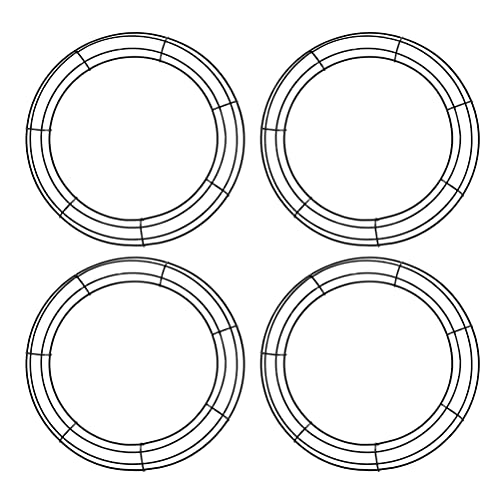 COHEALI 4 Uds. Marco de de Metal Aros de de Flores de Hierro Anillos de de Alambre Marco de de Alambre Marco de Guirnalda DIY Accesorios de de Lazo Cover