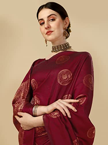 Image of Avantika Fashion Women's Kanjivaram Soft Silk Banarasi Sarees With Blouse Piece