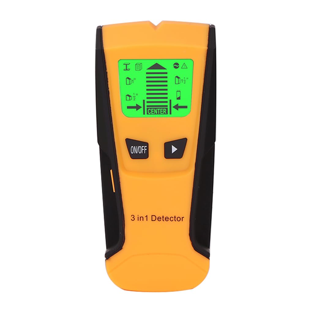 2 set di Metal Detector Hand Held Professionale Schermo LCD Digitale Audio Reminding Tensione Bolt Wall Scanner Rilevamento Sensore Giallo