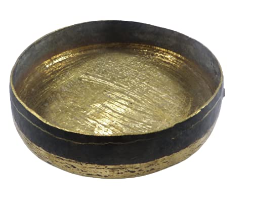 ORIVILLE Brass Percussion Pooja Bell/Gong Bell Ghanta with Stick for Puja, Home Temple, School Institute (7 inches Diameter) - Image 6 thumbnail