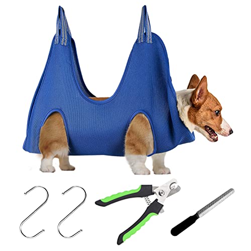 5 in 1 Pet Grooming Hammock Helper, for Small Medium Dogs and Cat Hammock Restraint Bag, Grooming Helper for Bathing…