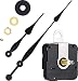 High Torque Quartz Clock Movement Clock Replacement Mechanism with 12 Inch Long Spade Hands for DIY Clock (Black, Shaft Length 1-1/5 inches/ 31 mm Shaft Length)