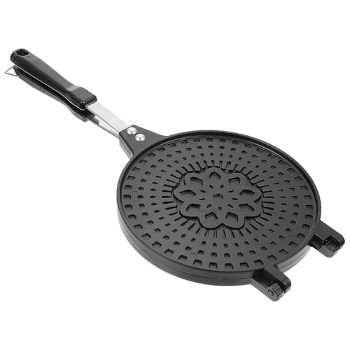 jojofuny Molde para Conos de Helado y Panqueques de 17 CM Base de Calentamiento Uniforme Utensilio de Cocina Antiadherente y Mango Antideslizante para Repostería y Postres Caseros