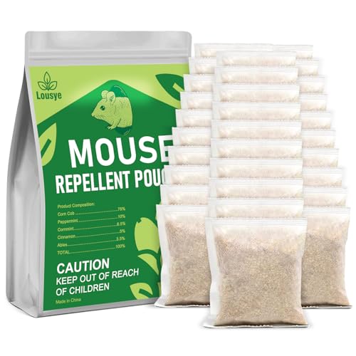 30 Pack Mouse Repellent Pouches,Rodent Repellent for Car Engines,Mouse deterrents