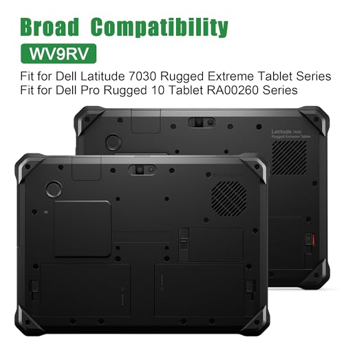 Image of WV9RV 451-BDHV Laptop Battery Replacement for Dell Latitude 7030 Rugged Extreme Tablet Pro Rugged 10 Tablet RA00260 Series WCKPX 0WCKPX 34NWX 034NWX VM2HR WCKPX CPX-WCKPX 7.8V 18Wh 2307mAh