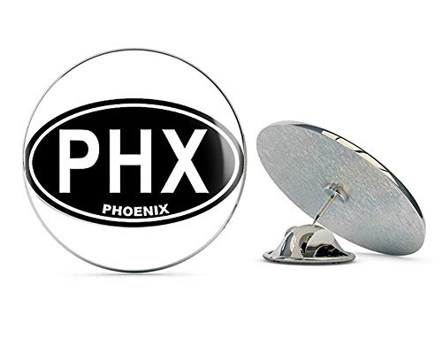 Black Oval PHX Phoenix (az Arizona not Pheonix) Metal 0.75