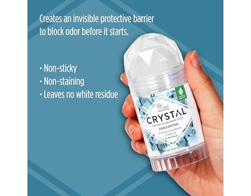Image of Crystal Mineral Deodorant Stick, Unscented 4.25 oz (Pack of 12)