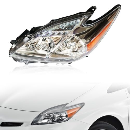 Jiabailie Halogen Headlights Assembly For Toyota Prius 2010-2011 Left Driver