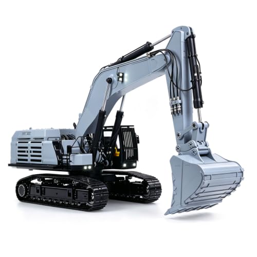 Image of 1 /12 RC Hydraulic Heavy Excavator 395F | Metal Remote Control Digger Finished Model 3.0L Dual Pump Paladin PL18EV LITE Radio Smoke Ages 14+