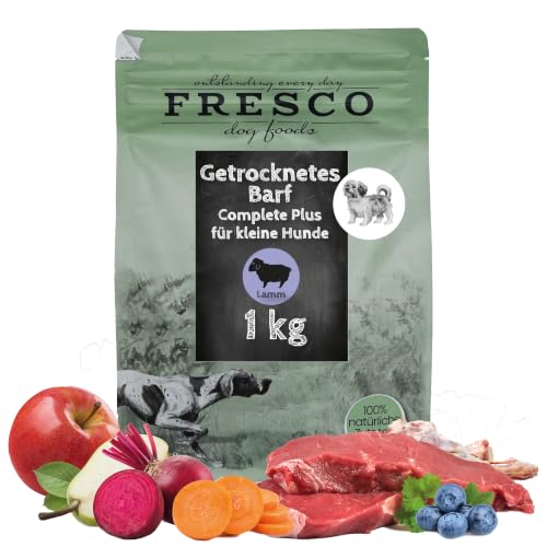 FRESCO Dog TrockenBarf für Hunde Lamm 1kg | 100% frisch, Barf Complete Hund