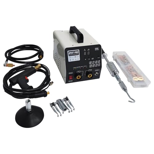 Maisutset 110V Spot Welder Dent Puller with 8 Welding Modes, 3KW 6800A Stud Welder Tool Kit, Welder Repair Kit with Intelligent/Manual Dual Mode,Electric Dent Puller Machine for Body Dent Repair