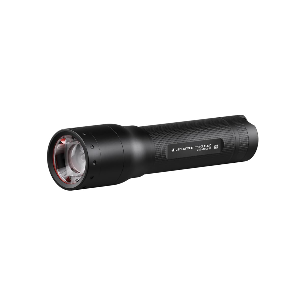 Ledlenser C7R Classic LED Torch Rechargeable, 1000 Lumen Super Bright Flashlight, 3 Modes, Adjustable Focus, Water Resistant, Long Battery Life Up To 40 Hours For Camping, DIY, Dog Walking, Power Cuts
