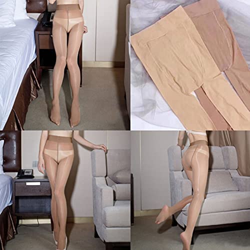 Women Shiny Sheer Pantyhose 8D High Density Tights Anti Snag High Waist Silk Pantyhose4