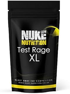 Nuke Nutrition Test Rage XL Testosterone Booster for Men | 120 Capsules | Anabolic Supplement to Enhance Male Testosterone Levels | Boost Lean Physique, Muscle Growth & Strength | Vegan & Easy Swallow