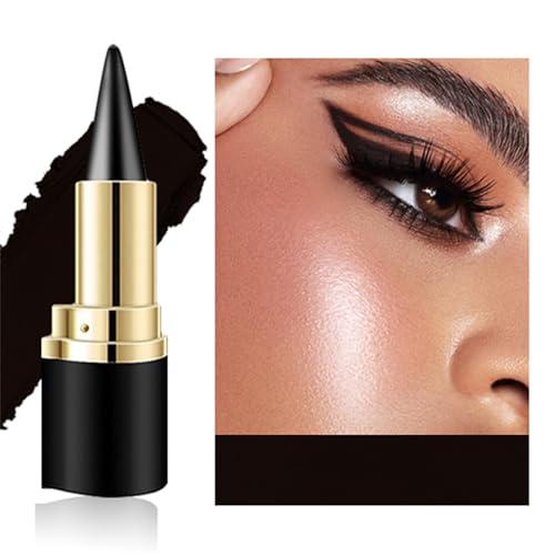Delineador gel negro 2 piezas maquillaje resistente al agua miniatura 3