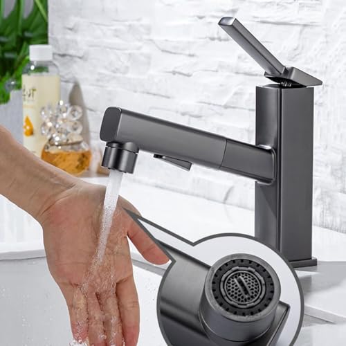Grifo extensible LWX con 3 modos de ducha para lavado de baño 8