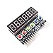 10pcs/lot TM1637 6-Bits Tube LED Display Key Scan Module DC 3.3V-5V Digital IIC Interface for Arduino Six in One 0.36 Inches