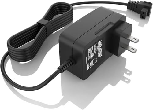 FITE ON Adaptador AC/DC de 2 clavijas compatible con Baopilong PX-2 PX2 11.5V 5200mAh batería recargable de iones de litio inalámbrico automático robot aspirador robótico limpiador de 12.6V cable de