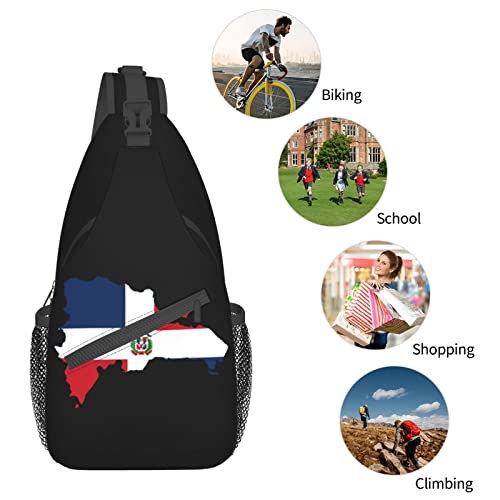 Mochila cruzada unisex negra miniatura 7