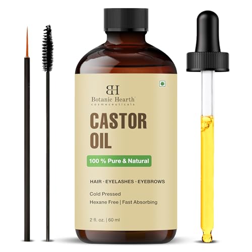 Botanic Hearth 100% Reines Kaltgepresstes Rizinusöl 60 ml – Ansicht 1