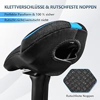 AEYINO Fahrradsattel Überzug Gel Sattelbezug 11×7×1.2 Zoll Für MTB(blus) – Ansicht 5