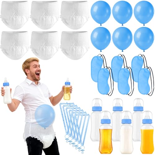 UOXWOWXOU 6 Sets Baby Bottles for Baby Shower Game, Bottle