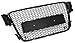 Pour Audi A5 8T B8 Calandre Grille Noir Brillant Nid Abeille Sans Sigle 07-11