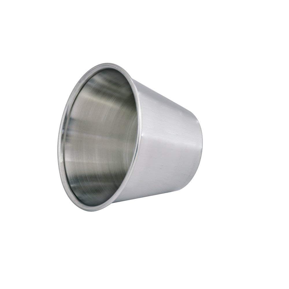 Kosma Set di 36 tazze per condimenti in acciaio inox, per salse, salse, insalata, 12 pezzi, 42,5 g, 18 pezzi da 70,9 g e 6 pezzi da 113,4 g