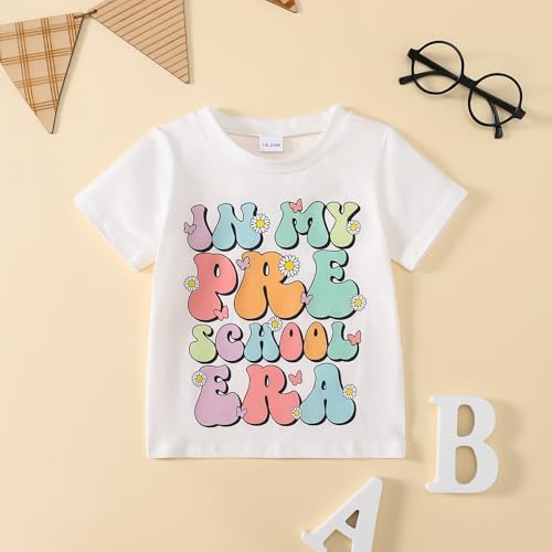 Toddler Girl Summer Clothes First Day of School Outfits in My Pre School Era Shirt2