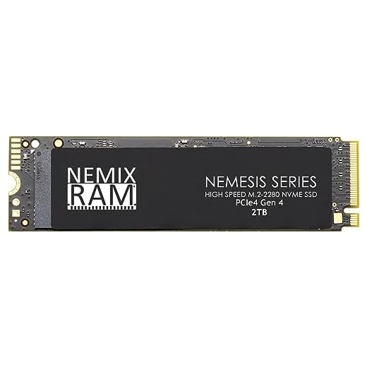 NEMIX RAM Nemesis Series 2TB M.2 2280 NVMe SSD for Playstation 5 & PC Gaming Machines Fastest Write Speeds up to 7415mbps Supports PCIe 4 (PCIe3 Backward Compatible)