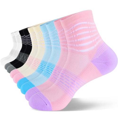 IRAMY Ankle Compression Socks for Women 5 Pairs Plantar Fasciitis Relief