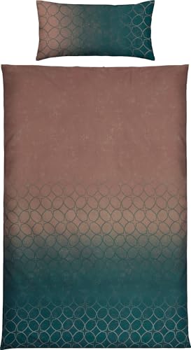 Erwin Müller Bettwäsche Feinbiber Kreise mit Wendekissenbezug...