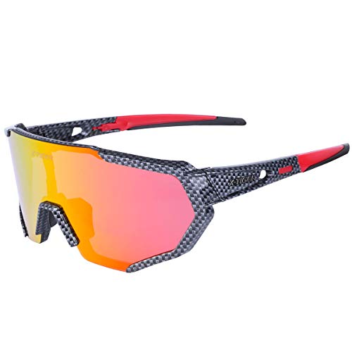 Óculos de sol esportivos polarizados X-TIGER com 3 lentes intercambiáveis, óculos de sol masculinos