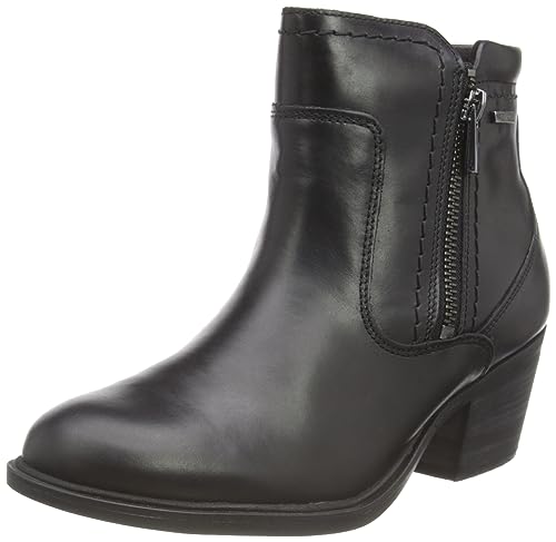 Clarks Neva Zip WP bottine chukka imperméable en cuir noir pour femme