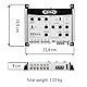 1 elektronische frequenzweiche kompatibel mit BOSS Audio Systems BX55 2/3-wege-equalizer Front/Rear/subwoofer Remote subwoofer enthalten, 1 Stück