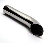 Exhaust Turn Down Exhaust Tip 2.00' Diameter X 8.00' Long 1 7/8' Inlet Turn Down Chrome Plated...